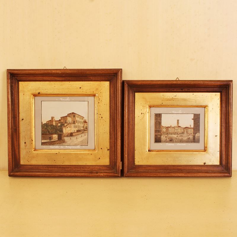 Coppia di stampe a colori  (XX sec.)  - Asta Stampe e acquerelli - San Luca Casa d'Aste