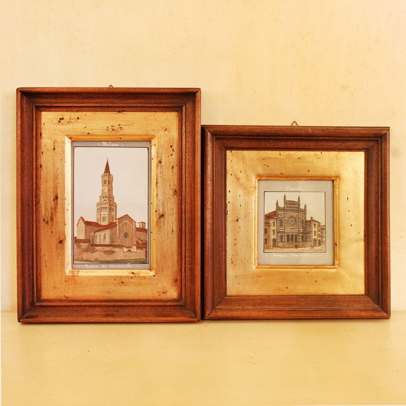 Coppia di stampe a colori  (XX sec.)  - Asta Stampe e acquerelli - San Luca Casa d'Aste