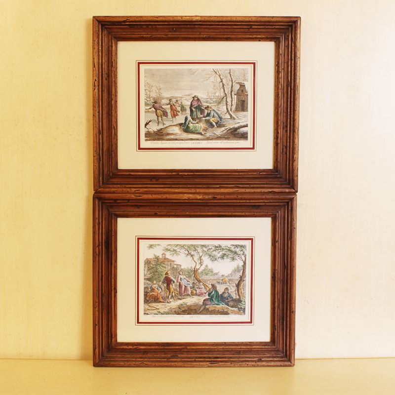 Coppia di stampe a colori  (XX sec.)  - Asta Stampe e acquerelli - San Luca Casa d'Aste