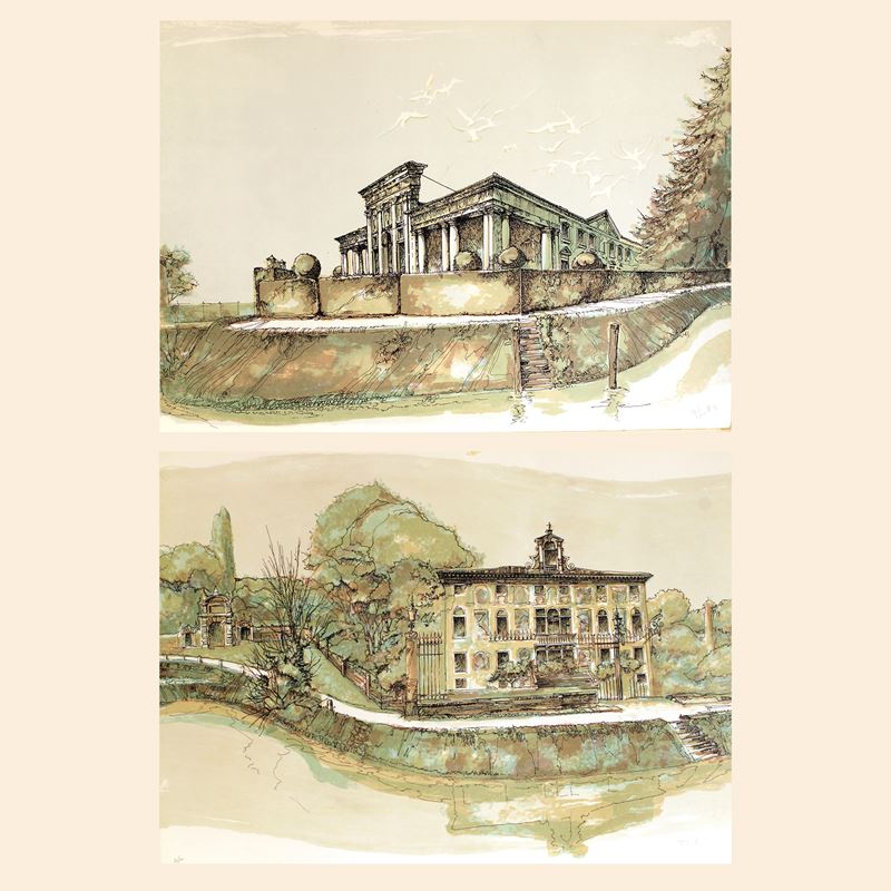 Francesco Lucianetti (2)  (Italia, 1944-2020)  - Asta Stampe e acquerelli - San Luca Casa d'Aste