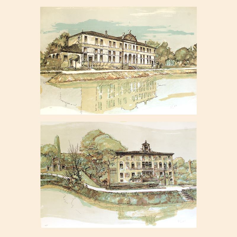 Francesco Lucianetti (2)  (Italia, 1944-2020)  - Asta Stampe e acquerelli - San Luca Casa d'Aste