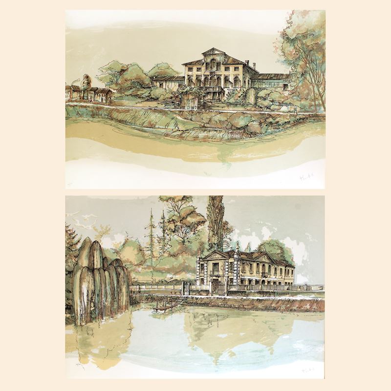 Francesco Lucianetti (2)  (Italia, 1944-2020)  - Asta Stampe e acquerelli - San Luca Casa d'Aste