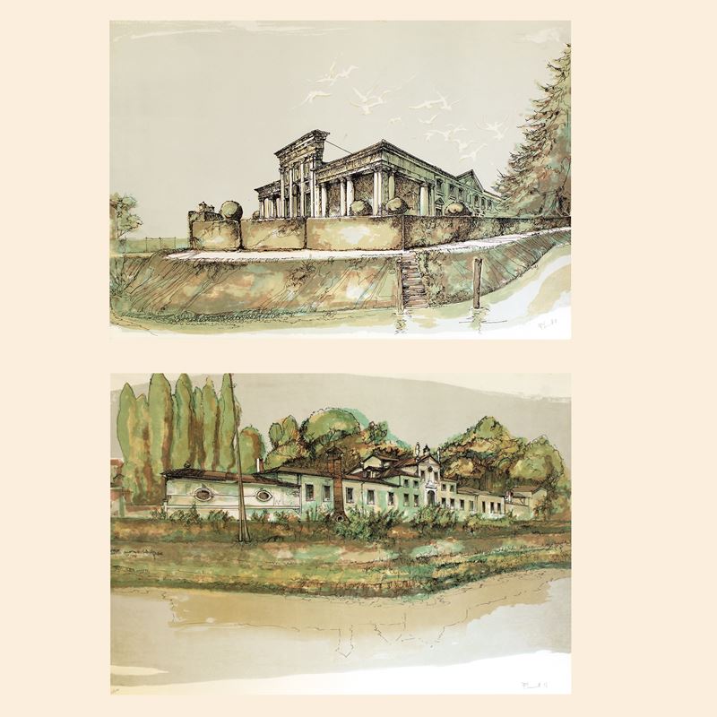 Francesco Lucianetti (2)  (Italia, 1944-2020)  - Asta Stampe e acquerelli - San Luca Casa d'Aste