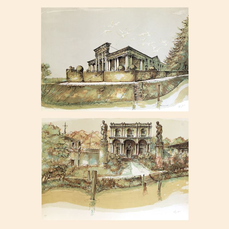 Francesco Lucianetti (2)  (Italia, 1944-2020)  - Asta Stampe e acquerelli - San Luca Casa d'Aste