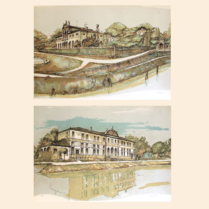 Francesco Lucianetti (2)  (Italia, 1944-2020)  - Asta Stampe e acquerelli - San Luca Casa d'Aste