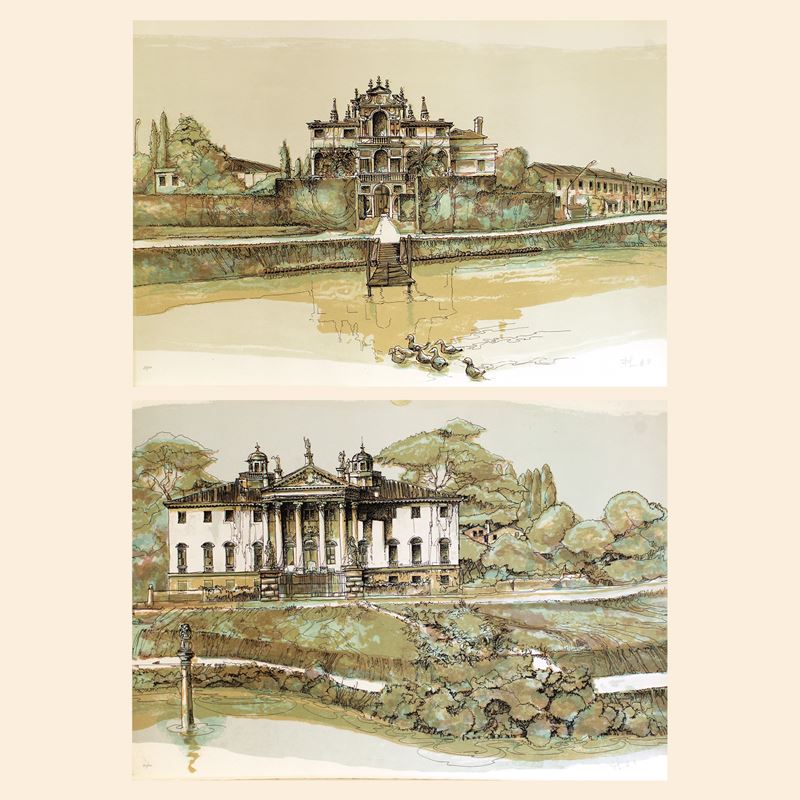 Francesco Lucianetti (2)  (Italia, 1944-2020)  - Asta Stampe e acquerelli - San Luca Casa d'Aste