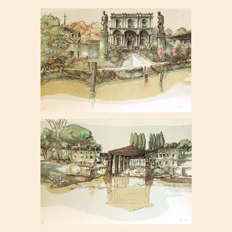 Francesco Lucianetti (2)  (Italia, 1944-2020)  - Asta Stampe e acquerelli - San Luca Casa d'Aste