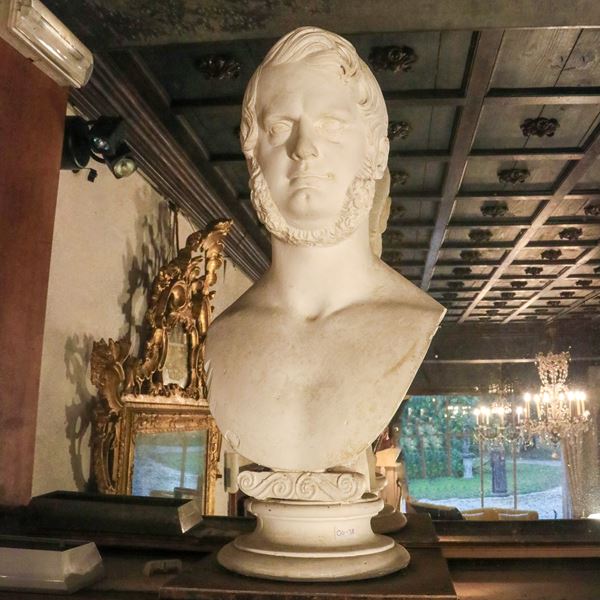 Busto ritratto in gesso