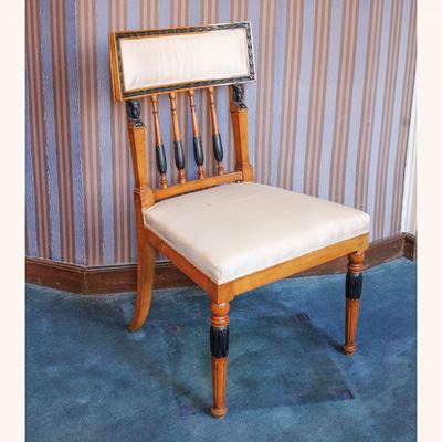 ♦ Sedia in Legno e Legno Ebanizzato