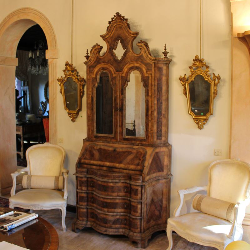♦ Trumeau in noce  (Italia, XX sec.)  - Asta Gli Arredi di Villa "Le Marchesane" - San Luca Casa d'Aste