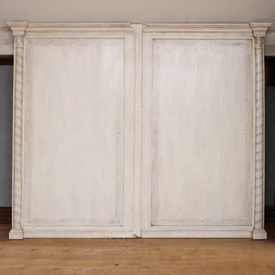 Coppia di Pannelli in Legno Laccato