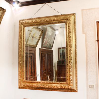 ♦ Specchiera in Legno Dorato