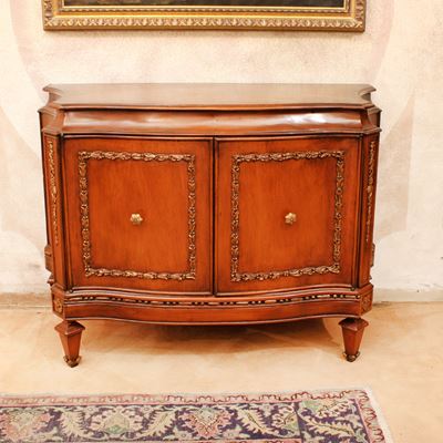 ♦ Mobile Credenza in Legno e Legno Dorato