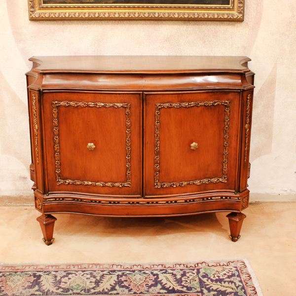 ♦ Mobile credenza in legno e legno dorato