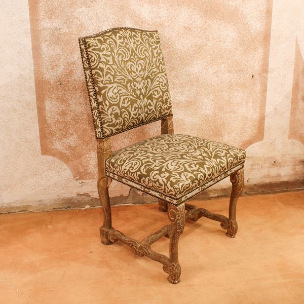 Sedia in legno decapato