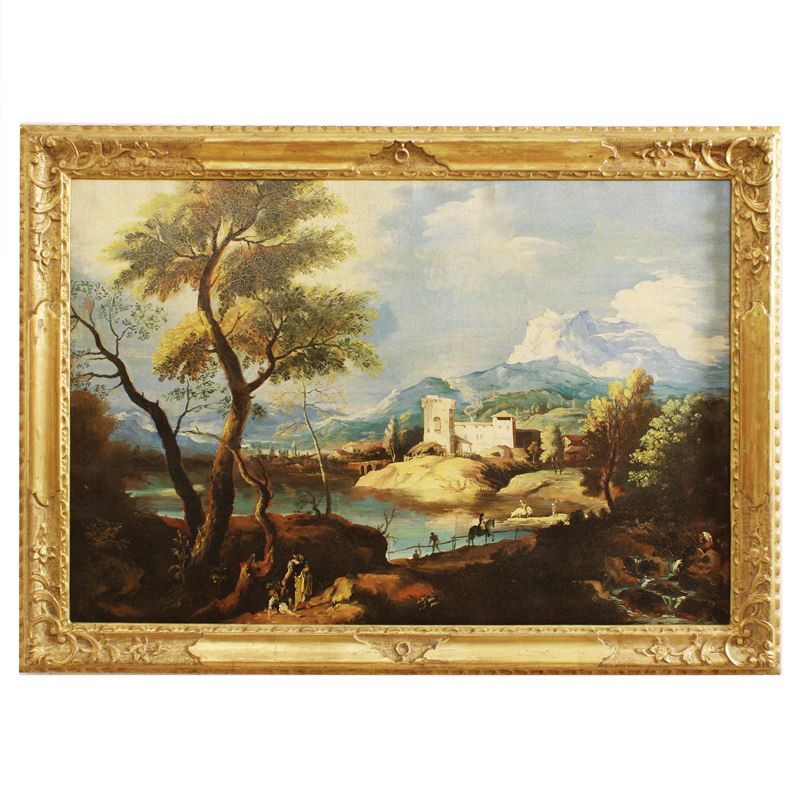 Pittore italiano  (XX sec.)  - Asta Gli Arredi di Villa "Le Marchesane" - San Luca Casa d'Aste