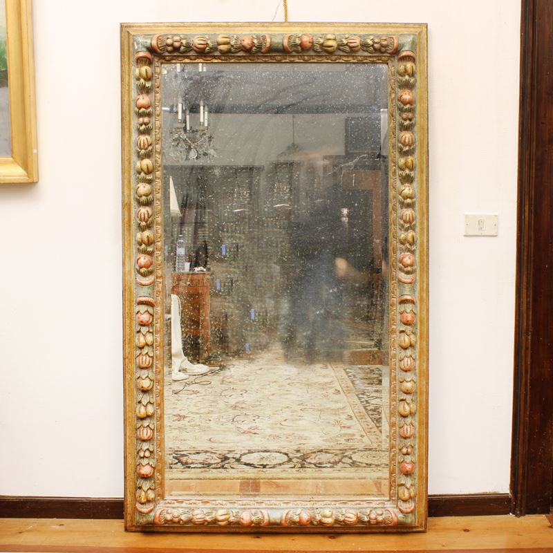 ♦ Specchiera in legno laccato  (Italia, XX sec.)  - Asta Gli Arredi di Villa "Le Marchesane" - San Luca Casa d'Aste