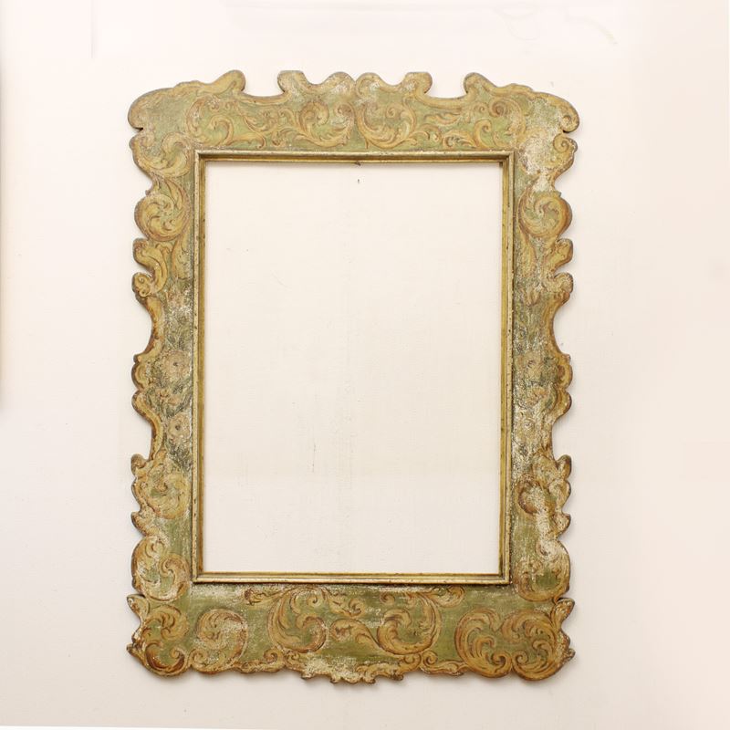 Specchiera in legno laccato  (Italia, XX sec.)  - Asta Gli Arredi di Villa "Le Marchesane" - San Luca Casa d'Aste