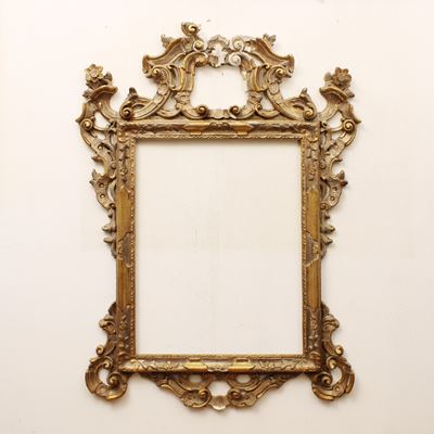 ♦ Specchiera in Legno Dorato e Argentato