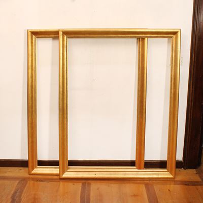 Coppia di Specchiere in Legno Dorato