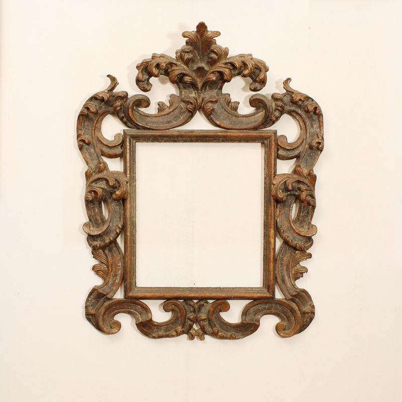 ♦ Specchiera in legno laccato  (Italia, XX sec.)  - Asta Gli Arredi di Villa "Le Marchesane" - San Luca Casa d'Aste