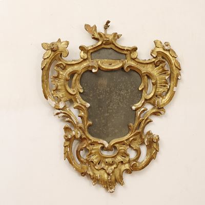 Specchiera in Legno Dorato