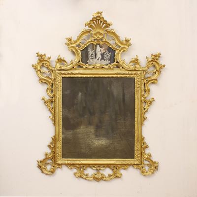 ♦ Specchiera in Legno Dorato