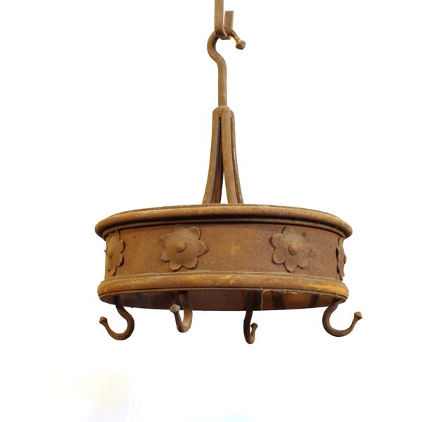 Appendino da soffitto in ferro battuto