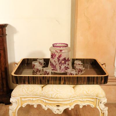 Vassoio in Legno a Due Manici