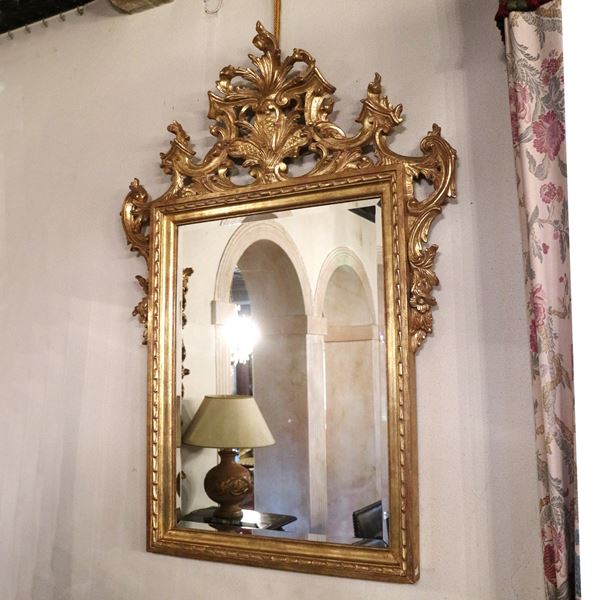♦ Specchiera in legno dorato