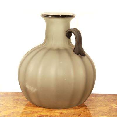 Vaso in Vetro Artistico Grigio