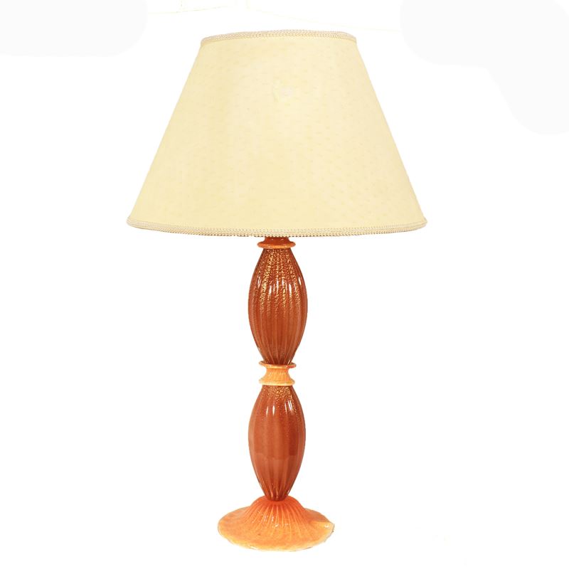 Lampada da tavolo  (Murano, XX sec.)  - Asta Gli Arredi di Villa "Le Marchesane" - San Luca Casa d'Aste