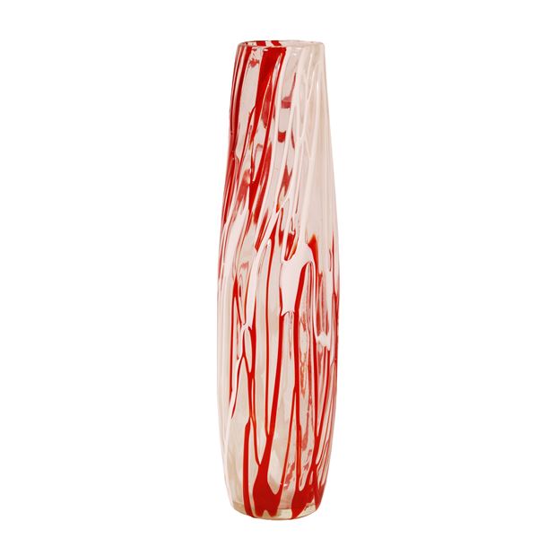 Vaso in vetro policromo