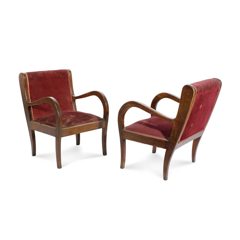 Manifattura italiana (2)  (Italia, anni 30)  - Asta Il gusto del Novecento: design, vetri e arti decorative - San Luca Casa d'Aste