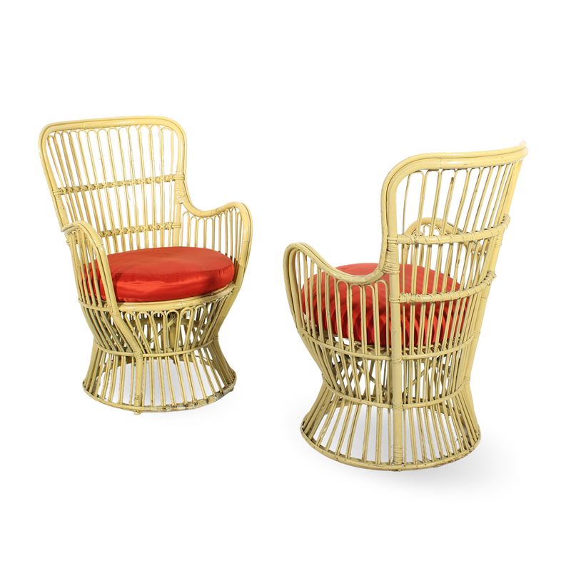 Manifattura italiana (2)  (Italia, anni 50)  - Asta Il gusto del Novecento: design, vetri e arti decorative - San Luca Casa d'Aste