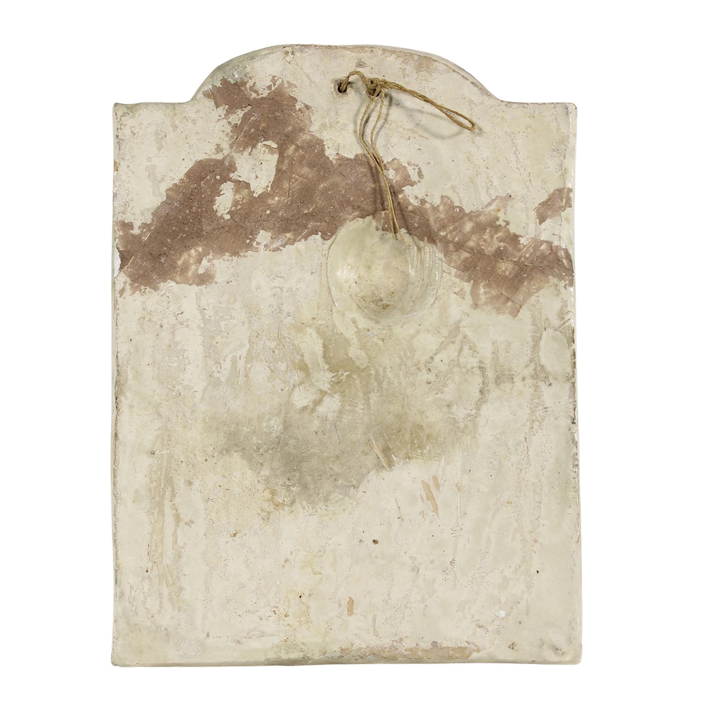 Placca devozionale in ceramica