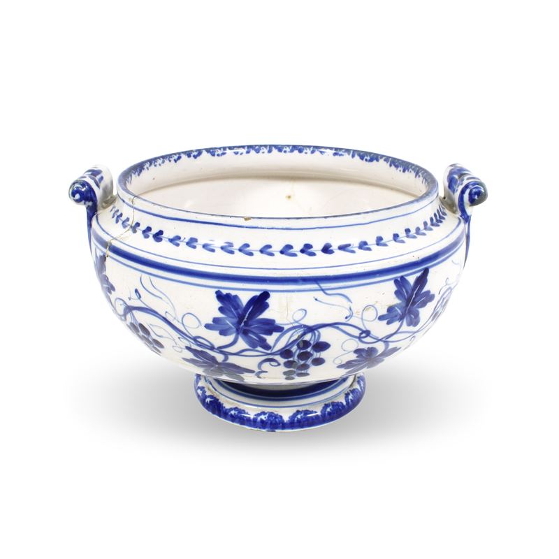 Zuppiera in ceramica  (Italia, XIX sec.)  - Asta ASTA A TEMPO Ceramiche e porcellane - San Luca Casa d'Aste