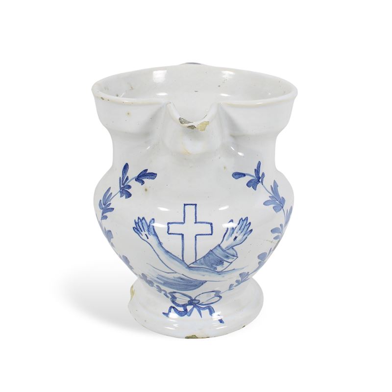 Brocca in ceramica  (Italia, XIX-XX sec.)  - Asta ASTA A TEMPO Ceramiche e porcellane - San Luca Casa d'Aste