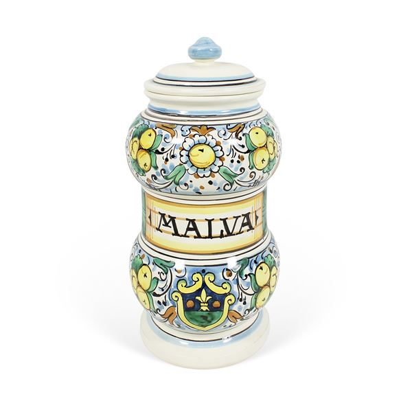 Vaso da farmacia in ceramica