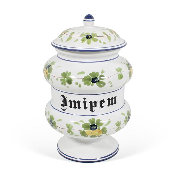 Vaso da farmacia in ceramica