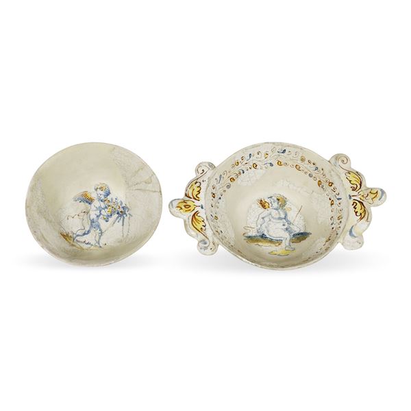 Due coppe in ceramica