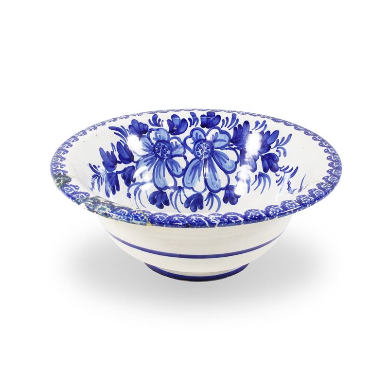 Bowl in ceramica smaltata  (Italia, XIX-XX sec.)  - Asta ASTA A TEMPO Ceramiche e porcellane - San Luca Casa d'Aste