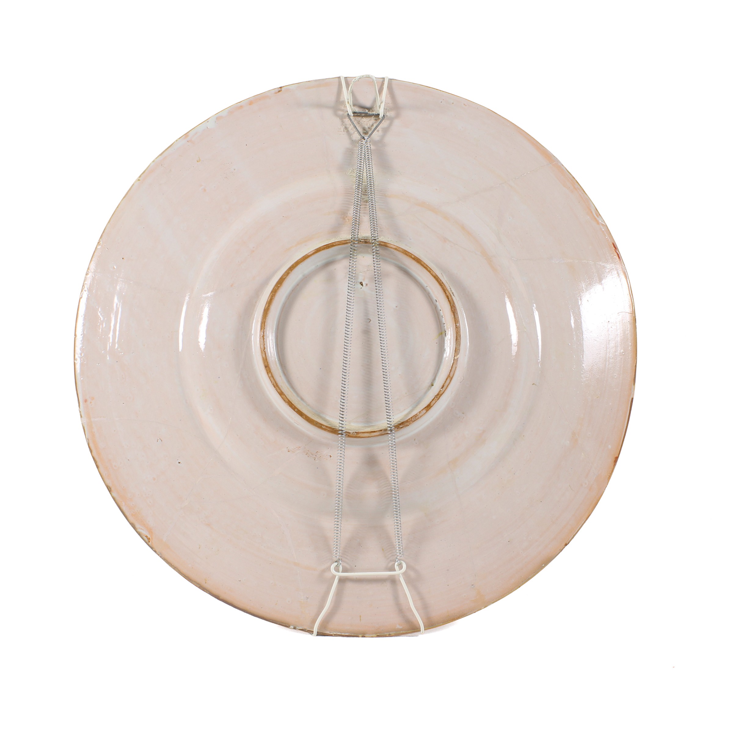 Grande piatto in maiolica
