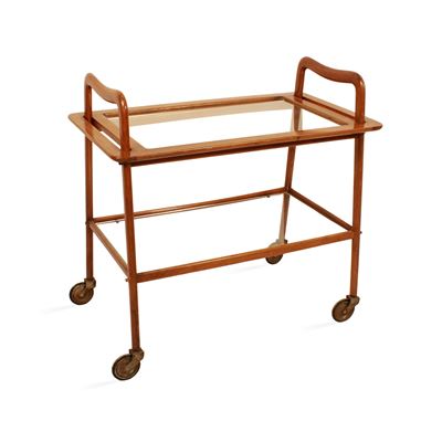 Manifattura italiana, Carrello portavivande in legno e vetro