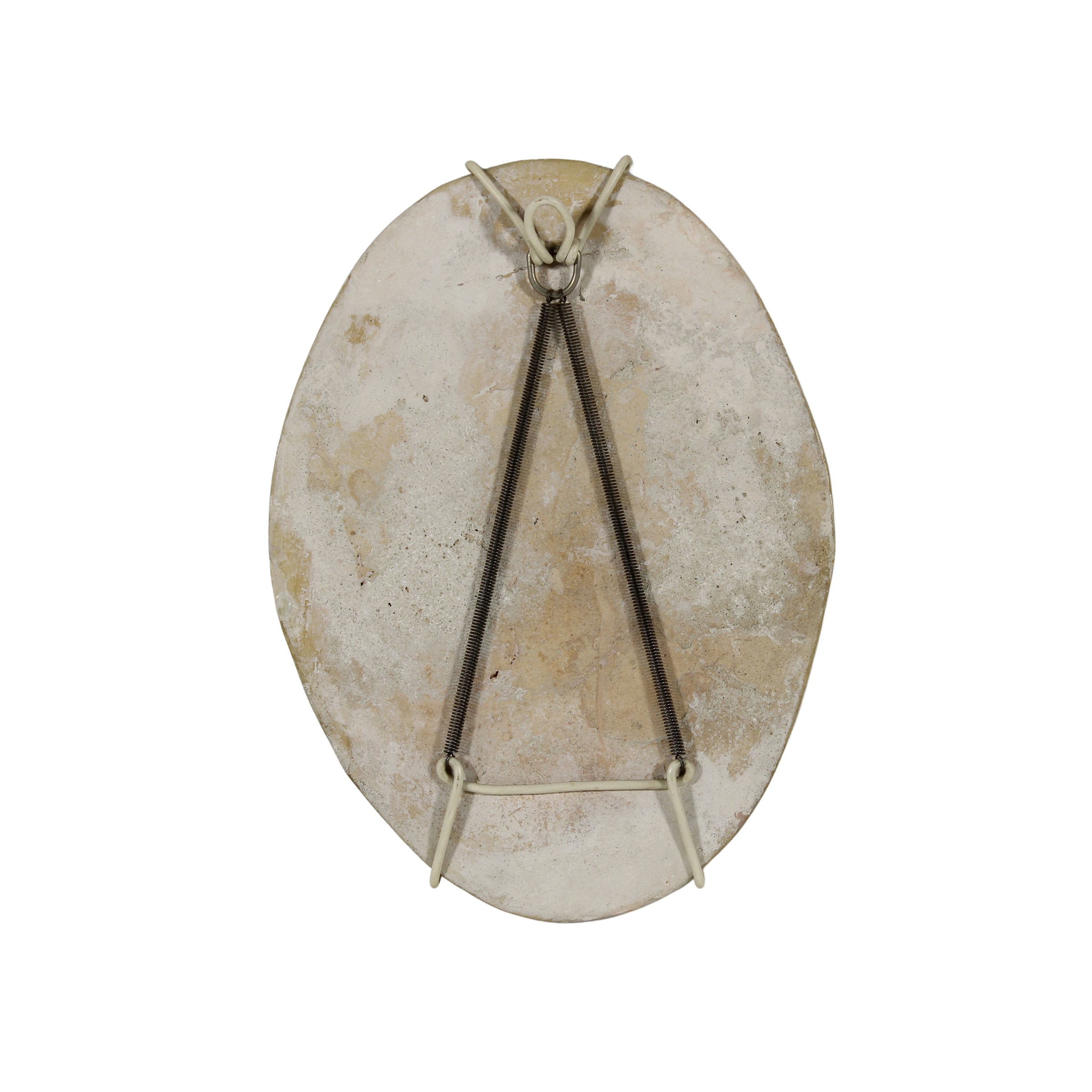 Placca devozionale in ceramica