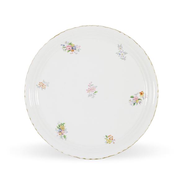 Piatto da portata in ceramica smaltata.