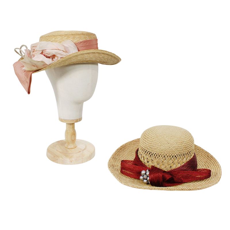 Tre cappelli  (Italia, XX Sec.)  - Asta ASTA A TEMPO Fashion Vintage - San Luca Casa d'Aste