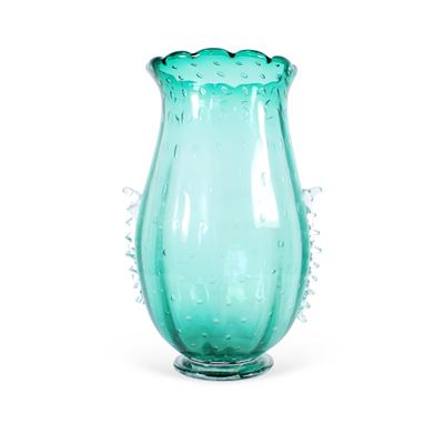 Manifattura Italiana, Vaso in vetro verde bulicante