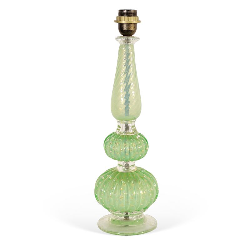 Manifattura italiana  (Murano, XIX-XX sec.)  - Asta Il gusto del Novecento: design, vetri e arti decorative - San Luca Casa d'Aste