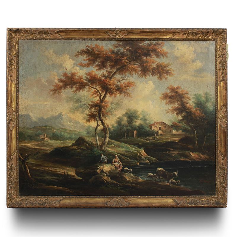 Pittore italiano  (XIX sec.)  - Asta Dimore Venete - San Luca Casa d'Aste